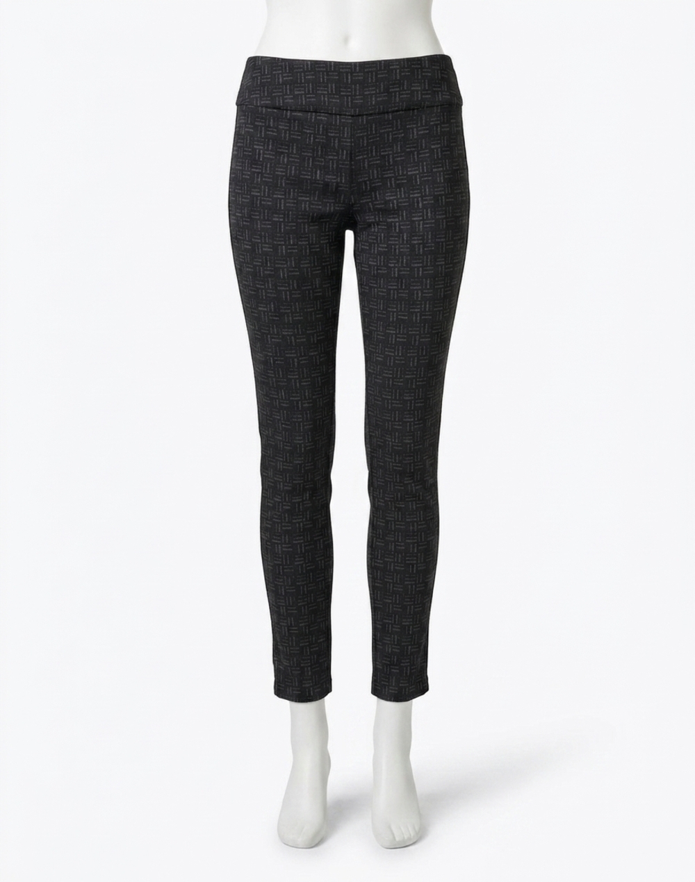NEW ELLIOTT LAUREN logomania pull on ankle pant in black